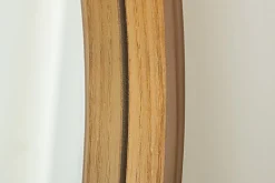 Runder Wandspiegel PORTRAIT 70cm natur in Eichenholz-Design
