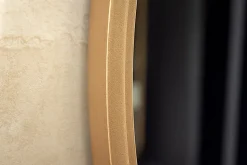 Runder Wandspiegel PORTRAIT 60cm gold Eisen handmade