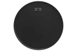 Runder Wandspiegel PORTRAIT 40cm schwarz mit Metallrahmen