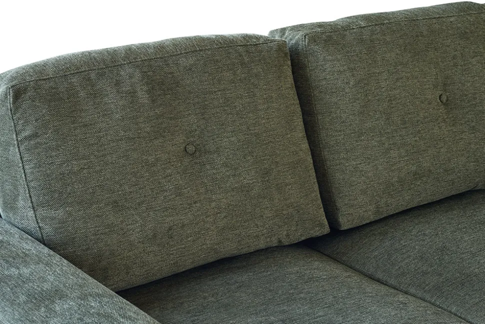 Schlafecksofa APARTMENT 245cm grün Strukturstoff inkl. Stauraum beidseitig aufbaubar