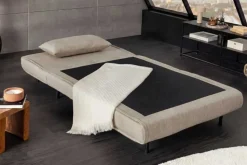 Schlafsessel SMART MULTIFUNCTION 100cm champagner Vogue Velours Samt Bettfunktion