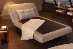 Schlafsessel SMART MULTIFUNCTION 100cm champagner Vogue Velours Samt Bettfunktion