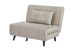 Schlafsessel SMART MULTIFUNCTION 100cm champagner Vogue Velours Samt Bettfunktion