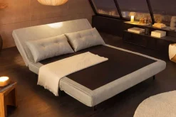 Schlafsessel SMART MULTIFUNCTION 140cm champagner Vogue Velours Samt Bettfunktion