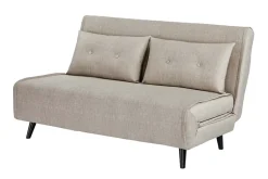 Schlafsessel SMART MULTIFUNCTION 140cm champagner Vogue Velours Samt Bettfunktion