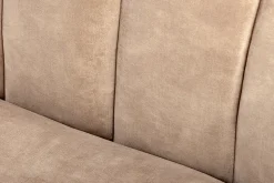 3-Sitzer Sofa BABYLON 200cm champagner beige Samt mit Ziersteppung