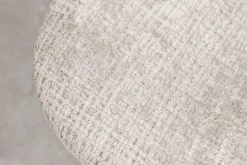 Stilvolles 2er-Set Stühle GLAMM champagner beige Chenille Cremona schwarze Metallbeine