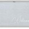 Strapazierfähige Fußmatte CLEAN WELCOME 75x45cm blau grau Fußabtreter Modern Design