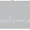 Strapazierfähige Fußmatte CLEAN WELCOME 75x45cm anthrazit Fußabtreter Modern Design