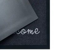 Strapazierfähige Fußmatte CLEAN WELCOME 75x45cm anthrazit Fußabtreter Modern Design
