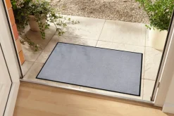 Strapazierfähige Fußmatte CLEAN 60x40cm hellgrau Fußabtreter Modern Design