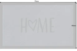Strapazierfähige Fußmatte HOME 75x45cm anthrazit Fußabtreter Modern Design