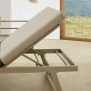 Verstellbare Gartenlounge MODULAR MIAMI 230cm champagner greige Gartensofa oder Gartenliege