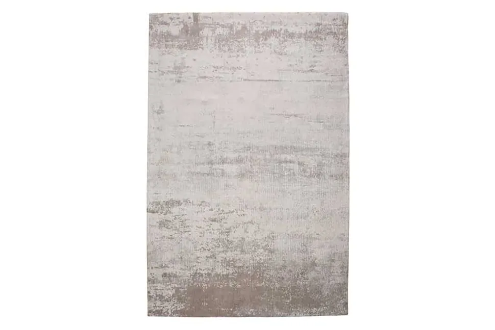 Vintage Baumwoll-Teppich MODERN ART 240x160cm beige grau verwaschen Used Look