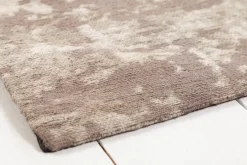 Vintage Baumwoll-Teppich MODERN ART XXL 350x240cm beige-grau verwaschen Used Look