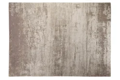Vintage Baumwoll-Teppich MODERN ART XXL 350x240cm beige-grau verwaschen Used Look