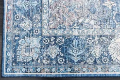 Vintage Teppich HERITAGE 230x160cm blau beige rot Flachgewebe Muster