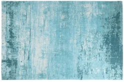 Vintage Teppich MODERN ART 240x160cm türkis beige verwaschen Used Look