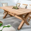 Wetterfester Gartentisch EMPIRE TEAK 160cm natur Teakholz Massivholz Outdoor-Esstisch