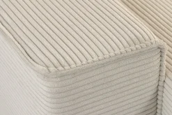 XXL Wohnlandschaft LODGE 315cm champagner beige Cord Sofa mit Schlaffunktion